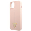 Guess GUHCP13MSLTGP iPhone 13 6.1 &quot;rosa / rosa Hardcase Silikondreieck