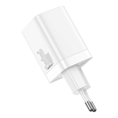 Baseus Super Si Pro szybka ładowarka USB / USB Typ C 30W Power Delivery Quick Charge biały (CCSUPP-E02)