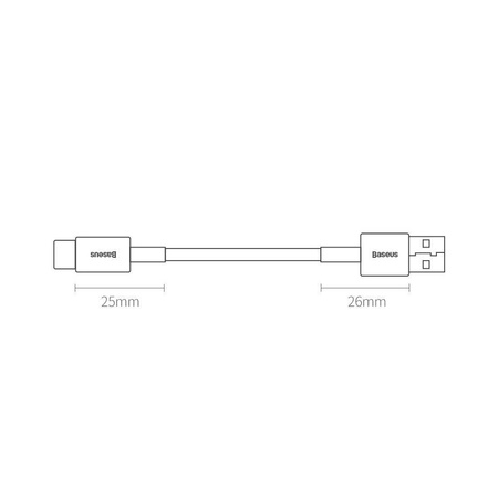 Baseus Superior kabel USB - USB Typ C 66 W (11 V / 6 A) Huawei SuperCharge SCP 1 m czarny (CATYS-01)