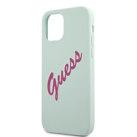 Guess GUHCP12LLSVSBF iPhone 12 Pro Max 6,7" niebieski fuksja/blue fuschia hardcase Silicone Vintage