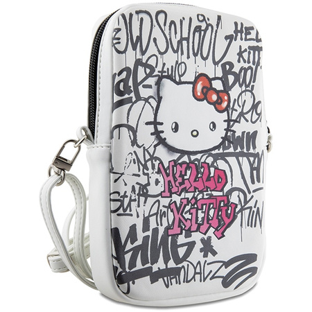 Hello Kitty Torebka HKPBPDGPHE biały/white Graffiti Kitty Head