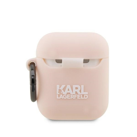 Karl Lagerfeld Silicone NFT Choupette Head 3D - Etui AirPods 1/2 gen (różowy)