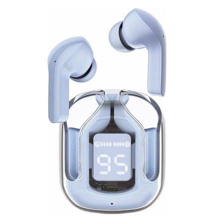 Acefast in -ear wireless headphones TWS Bluetooth light blue (T6 ice blue)