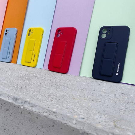 Wozinsky Kickstand Case elastyczne silikonowe etui z podstawką Xiaomi Redmi 9 czarny