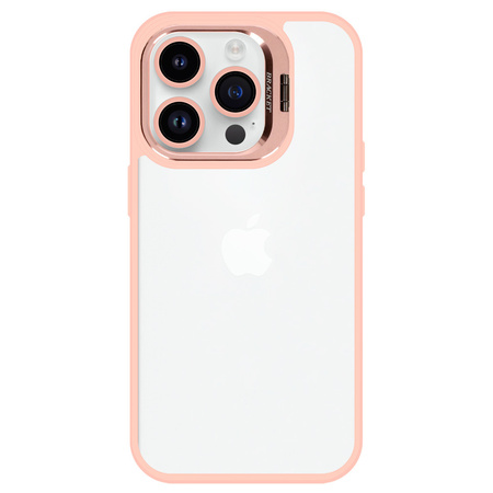 Tel Protect Kickstand case + szkło na aparat (lens) do Iphone 11 Pro jasnoróżowy