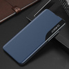 Eco Leather View Case cover for Samsung Galaxy A54 5G with flip stand blue