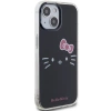 Hello Kitty IML Kitty Face Hülle für iPhone 15 – Schwarz