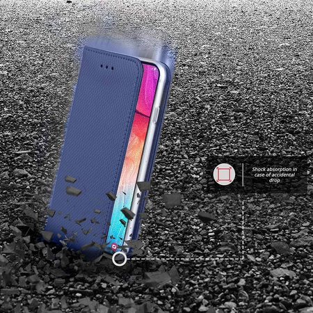 Etui XIAOMI REDMI 9A portfel z klapką Flip Magnet granatowe