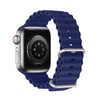 Dux Ducis Strap Watch Strap 8 / 7 / 6 / 5 / 4 / 3 / 2 / SE (41 / 40 / 38mm) Silicone Band Bracelet Navy Blue (OceanWave Version)