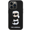 Karl Lagerfeld Silicone Karl&amp;Choupette Head case for iPhone 15 Pro - black