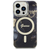 Guess GUHMP14LHTMRSK iPhone 14 Pro 6.1" schwarz/schwarz Hardcase Golden Marble MagSafe