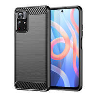 Carbon Case elastyczne etui pokrowiec Xiomi Redmi Note 11 /  Poco M4 Pro 5G czarny