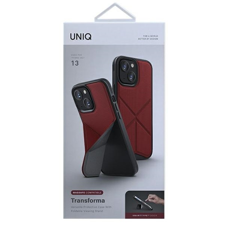 Uniq case Transforma iPhone 13 6.1 &quot;red / coral red MagSafe