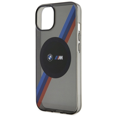 Case BMW BMHMP14SHDTK iPhone 14 6.1&quot; grey/grey Tricolor Stripes MagSafe