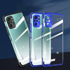 Clear Color Case Gel TPU Electroplating frame Cover for Xiaomi Redmi Note 10 5G / Poco M3 Pro blue