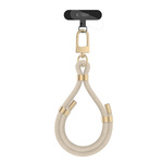 TECH-PROTECT C4S ROPE WRIST STRAP BEIGE/GOLD