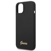 Guess GUHCP14MSLSMK iPhone 14 Plus 6,7" czarny/black hard case Silicone Vintage Gold Logo