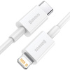 Baseus Superior kabel USB Typ C - Lightning Power Delivery 20 W 0,25 m Biały (CATLYS-02)