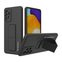 Wozinsky Kickstand Case silicone stand cover for Samsung Galaxy A73 black