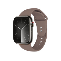 Crong Liquid - Pasek do Apple Watch 42/44/45/49 mm (brązowy)