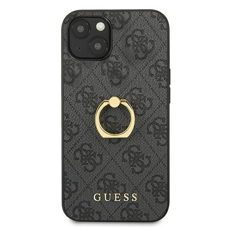 Oryginalne Etui IPHONE 13 MINI 5,4" Guess Hardcase 4G with Ring Stand GUHCP13S4GMRGR szare