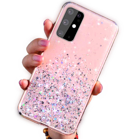 Case IPHONE 13 PRO Sequins Glue Glitter Case pink