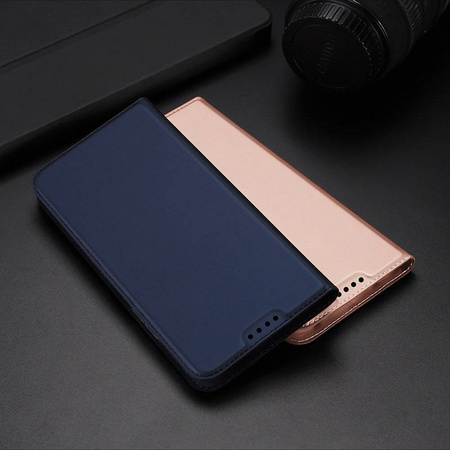 Dux Ducis Skin Pro Hülle für Xiaomi Redmi 11A / Poco C55 / Redmi 12C Cover Flip Card Wallet Stand Blau