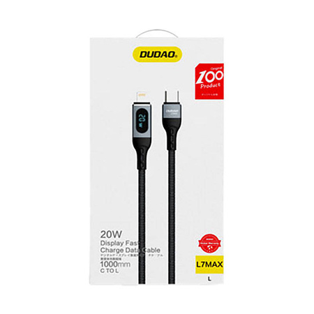 Dudao USB Typ C Kabel - Lightning Fast Charging PD 20W schwarz (L7MaxL)