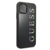 Guess Double Layer Glitter Case Logo Multicolor - Etui iPhone 11 Pro (Black/Multicolor)