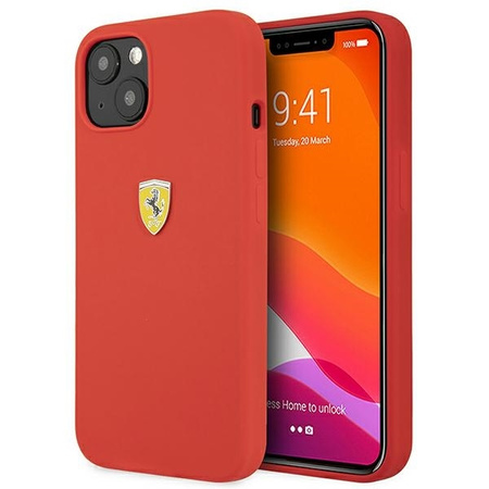 Ferrari FESSIHCP13SRE iPhone 13 mini 5,4" czerwony/red hardcase Silicone