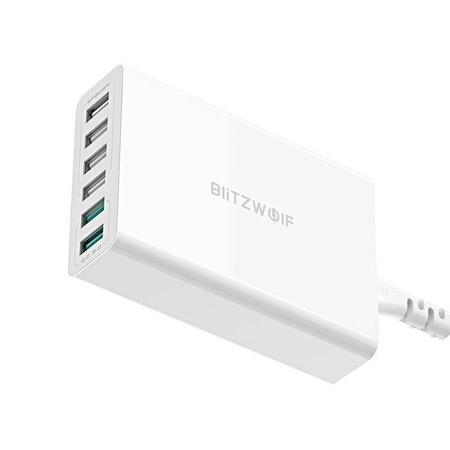  Blitzwolf BW-S15 Charger 6x USB , QC 3.0, 60 W (white)