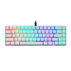 Klawiatura mechaniczna Motospeed CK67 RGB (biała)