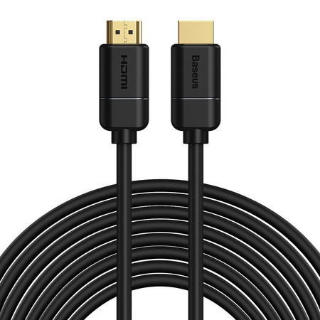 Baseus kabel przewód HDMI 2.0 4K 30 Hz 3D HDR 18 Gbps 8 m czarny (CAKGQ-E01)