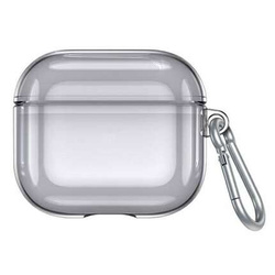 Schutzhülle APPLE AIRPODS 3 USAMS Case Schwarz (BH740AP02) transparent