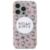 Original Handyhülle IPHONE 16 PRO Hello Kitty Hardcase IML All Over Paris MagSafe (HKHMP16LHAOPP) rosa