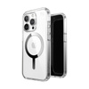 Speck Presidio Perfect-Clear MagSafe - Etui iPhone 15 Pro (Clear / Chrome Finish / Serene Silver)