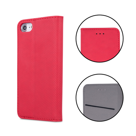 Etui Smart Magnet do Xiaomi Redmi 13c 4G czerwone