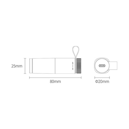 Baseus bezustnikowy cyfrowy elektroniczny alkomat z LCD czarny (CRCX-01)