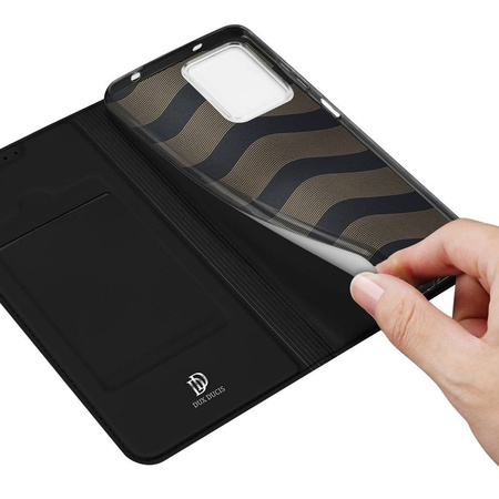 Dux Ducis Skin Pro Hülle für Xiaomi Redmi Note 12 Flip Card Wallet Stand Schwarz