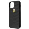 Ferrari FERCAHCP12SBK iPhone 12 mini 5,4" czarny/black hardcase On Track Real Carbon