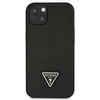 Guess GUHCP13SPSATLK iPhone 13 mini 5,4 &quot;black / black hardcase SaffianoTriangle Logo