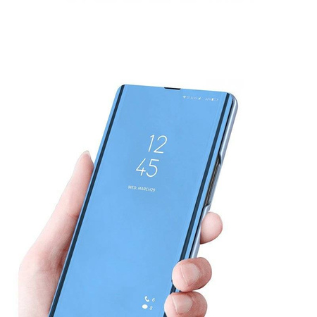 Clear View Case futerał etui z klapką Xiaomi Poco X4 NFC 5G różowy