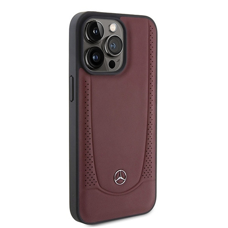 Etui Mercedes Leather Urban Bengale do iPhone 15 Pro - czerwone