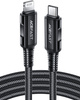 Acefast cable MFI USB Type C - Lightning 1,8m, 30W, 3A black (C4-01 C Black)