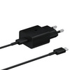 Samsung USB-Wandladegerät Typ C 15W PD AFC + USB-Typ-C-Kabel schwarz (EP-T1510XBEGEU)