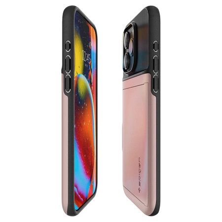 Spigen Slim Armor CS Hülle für iPhone 15 Pro – Rosa