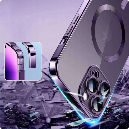 Case IPHONE 14 PRO Tech-Protect MagShine purple