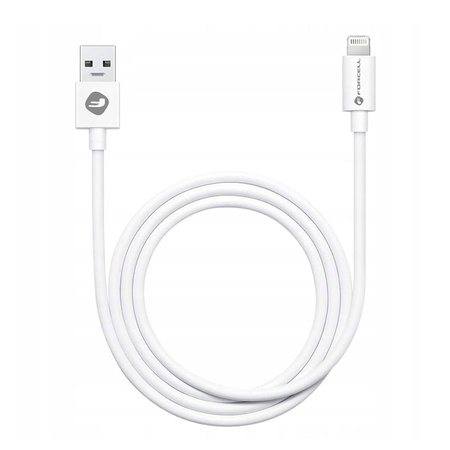 FORCELL kabel USB A do Lightning 8-pin 1A C316 TUBA biały 1 metr