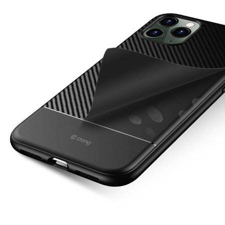 Crong Prestige Carbon Cover - Etui iPhone 11 Pro Max (czarny)