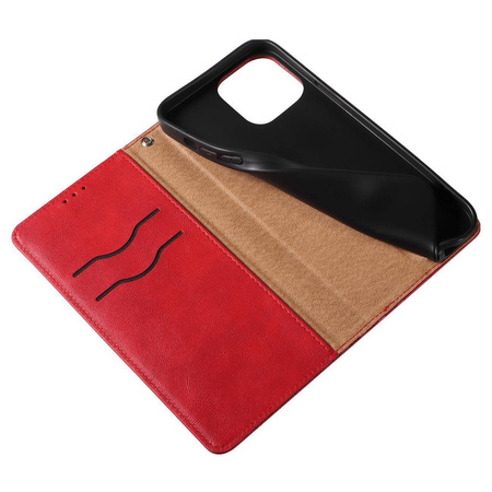 Magnet Strap Case für Samsung Galaxy S23 Flip Wallet Mini Lanyard Stand Rot